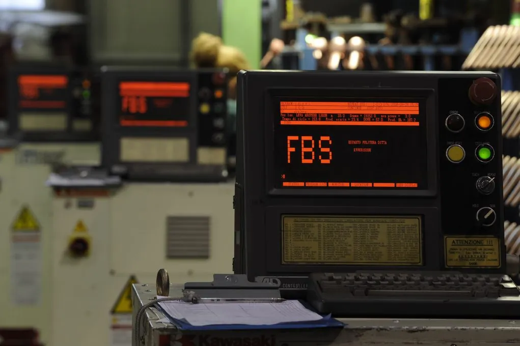 Control panel in the Effebiesse production department